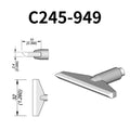 C245 cartridge range is the most conventional one of JBC, AIFEN, SUGON, YIHUA, AIXUN, GEEBOON, Silverflo with many shapes, sizes and special models.
They are appropriate for general soldering purposes and they are perfect for both SMD components or for applications with high power requirements such as ground plane soldering.

Measuring approximately 100mm.

This cartridge comes with a thermal resistance of around 2~3 Ohm.

They work with T245 Handles.