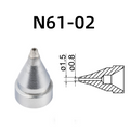 Inner Diameter: 0.8MM Outer Diameter: 1.5MM.

Compatible for: FR-301, FR-4101, FR-4103 Desoldering Tin Gun.
Other models: N61-01, N61-03, N61-04, N61-05, N61-06, N61-07, N61-08, N61-09, N61-10, N61-11, N61-12, N61-13, N61-14, N61-15, N61-16.

If you need any other model products, please kindly contact us.&nbsp;