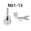 Inner Diameter: 1.3MM Outer Diameter: 2.6MM.

Compatible for: FR-301, FR-4101, FR-4103 Desoldering Tin Gun.
Other models: N61-01, N61-02, N61-03, N61-04, N61-05, N61-06, N61-07, N61-08, N61-09, N61-10, N61-11, N61-12, N61-14, N61-15, N61-16.

If you need any other model products, please kindly contact us.&nbsp;