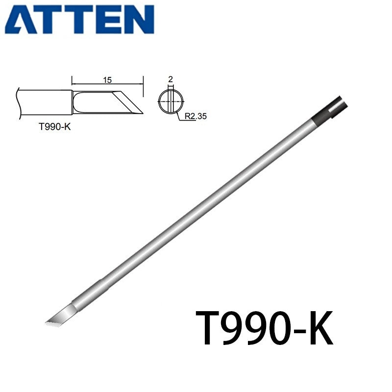 Other T990 Series Models: T990-B, K,KU, I, B2, BL,&nbsp;
T990-BC1, BC2, BC3, C1, C4, B3, B4,
T990-D08, D16, D24, D4, D52,
Compatible with ST-990/ST-909, ST-8602D/ST-8902D soldering station iron.
Lead-free intergrated heater.