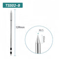 Shape: Conical Tip, R0.5 X 10MM.
Total length: 139mm
Outer diameter: 5.0mm
Compatible for: QUICK TS1200/TS1200A/TS1200D Soldering Station.
Other QUICK TSS02 Tips Model: TSS02-2B, TSS02-0.8C, TSS02-1C, TSS02-2C, TSS02-3C, TSS02-4C, TSS02-0.8D, TSS02-1.2D, TSS02-1.6D, TSS02-2.4D, TSS02-3.2D, TSS02-4.2D, TSS02-I, TSS02-I-02, TSS02-J-01, TSS02-K, TSS02-SK, TSS02-SK-01, TSS02B-I-02, TSS02B-J-02, TSS02B-SK-02.


If you need any other model products, please kindly contact us.