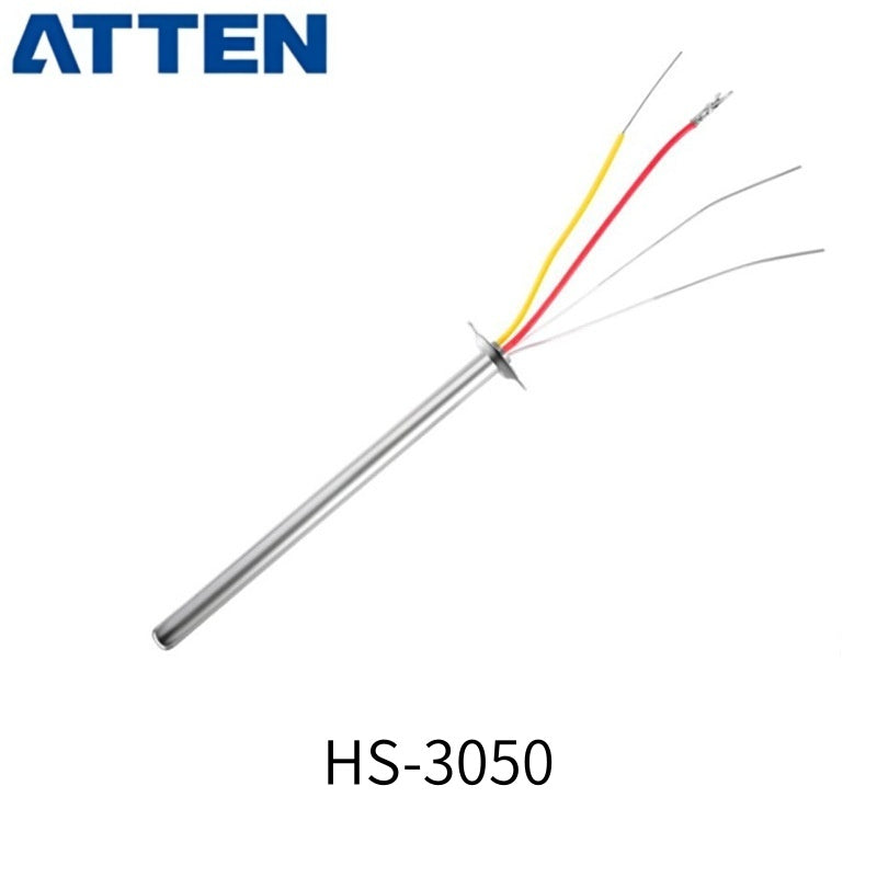 Model: HS-3050 – ATTEN Four-Core Stainless Steel Heating Element (50W)
The HS-3050 is a high-performance heating element developed for ATTEN soldering systems, featuring a durable four-core stainless steel structure that delivers efficient heat conduction and stable temperature control. With its 50W power rating, the HS-3050 ensures rapid heating, quick thermal recovery, and consistent output, making it ideal for precision soldering and continuous operation in professional environments.

Engineered for wide