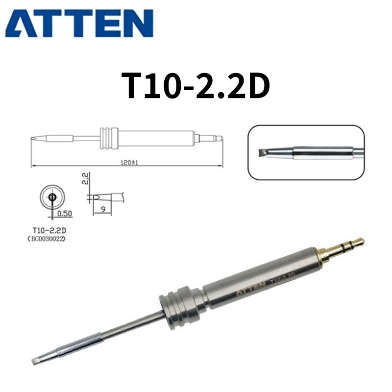Other T10 Series Models: T10-K, 0,5I, 1,2C, 1,3D, 2,2D, 3,0D
Compatible with GT-2010 USB soldering iron.