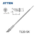 Other T120 Series Models: T120-K, SK, LK, LB, B, I, 1C, 2C, 3C, 4C, 5C, 0.8D, 1.2D, 2.4D, 3.2D, 4.2D.&nbsp;

Compatible with ATTEN ST-3120D (120W) soldering station&nbsp; SP-H120 iron handle.

If you need any other model products, please kindly contact us.
