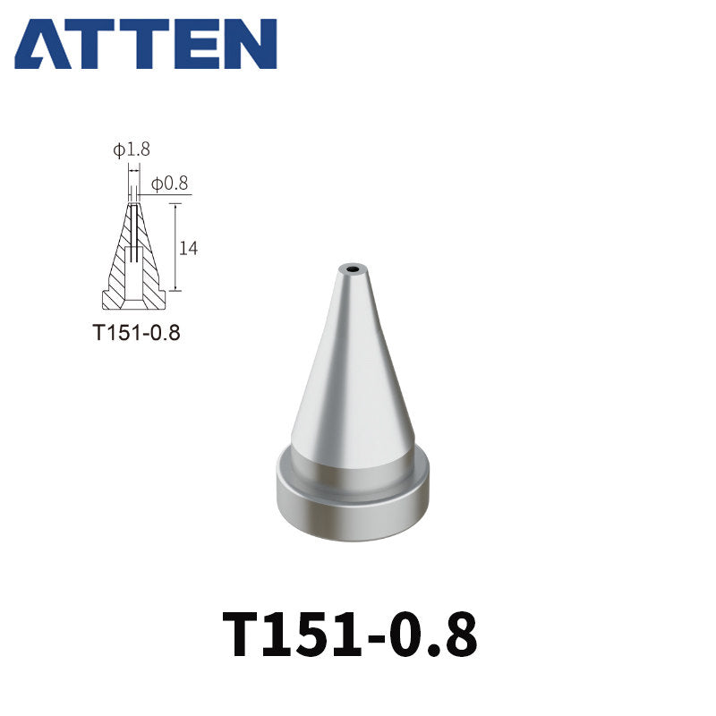 Other T151 Series Models: T151-0,8, T151-1,0, T151-1,3, T151-1,6, T151-3,0.&nbsp;

Compatible with ATTEN GT-X150 (MS900), GT-X150P (GT6150) more powerful tin suction gun handle.

If you need any other model products, please kindly contact us.