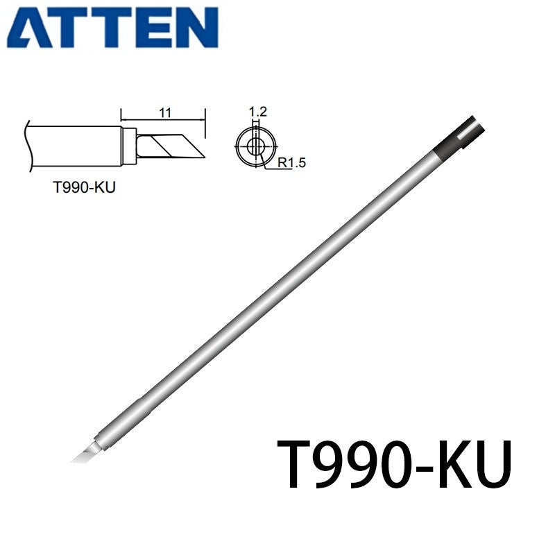 Other T990 Series Models: T990-B, K,KU, I, B2, BL,&nbsp;
T990-BC1, BC2, BC3, C1, C4, B3, B4,
T990-D08, D16, D24, D4, D52,
Compatible with ST-990/ST-909, ST-8602D/ST-8902D soldering station iron.
Lead-free intergrated heater.