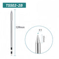Shape: Conical Tip, R1 X 10MM.
Total length: 139mm
Outer diameter: 5.0mm
Compatible for: QUICK TS1200/TS1200A/TS1200D Soldering Station.
Other QUICK TSS02 Tips Model: TSS02-B, TSS02-0.8C, TSS02-1C, TSS02-2C, TSS02-3C, TSS02-4C, TSS02-0.8D, TSS02-1.2D, TSS02-1.6D, TSS02-2.4D, TSS02-3.2D, TSS02-4.2D, TSS02-I, TSS02-I-02, TSS02-J-01, TSS02-K, TSS02-SK, TSS02-SK-01, TSS02B-I-02, TSS02B-J-02, TSS02B-SK-02.


If you need any other model products, please kindly contact us.
