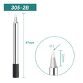 Total length: 92 mm
Head diameter: 2 mm
Compatible for: QUICK 303D Soldering Station.
Other QUICK 305 Models: 305-B, 305-2B, 305-LB, , 305-1C, 305-2C, 305-3C, 305-4C, 305-5C, 305-0.8D, 305-1.2D, 305-1.6D, 305-2.4D, 305-3.2D, 305-I, 305-K, 305-LK, 305-SK.


If you need any other model products, please kindly contact us.