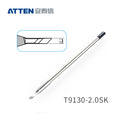 Other T9130 Series Models: T9130-K, SK, 2.0SK, SI,
T9130-1,0I, 0,5I, 0,1SI, 0,2SI, 0,3SI, 0,1IS, 0,3IS, 0,5IS,
T9130-1,2C, 2,4C, 4,6C, 1,6D, 2,4D, 3,2D, 4,6D.
Compatible with ST-9150/ST-1509 (130W) station and Y9130 soldering irons.