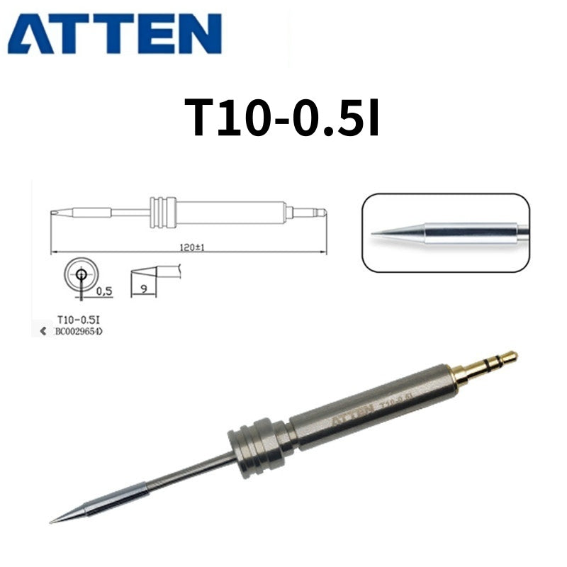 Other T10 Series Models: T10-K, 0,5I, 1,2C, 1,3D, 2,2D, 3,0D
Compatible with GT-2010 USB soldering iron.