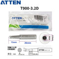 Total length: 41 mm

Outer diameter shaft: 6,5 mm
Inner diameter shaft: 4.0mm
Other T900 Series Models: T900-K, SK, 1,6K, 2,0SK,
T900-B, LB, I, SI,0.2SI, SB, IS, 0.2IS, 0.5IS
T900-0,5C, 0,8C, 1C, 2C, 3C, 4C,&nbsp;
T900-0,8D, 1,2D, 1,6D, 2,4D, 3,2D,
T900 Series soldering tips compatible with AT937/937A/938D/980E/989/989D/939, AT8586, AT8502D, SA-50/ST-2090D, ST-60, ST-80, ST-965, ST-2065D, ST-8865.