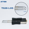 The ATTEN GT-T9100 tweezer tip delivers precision soldering for delicate electronic work. Engineered for the ST-1509 station, this tip excels at micro-component placement and fine-pitch assembly tasks.
The specialized tweezer design provides superior control and accessibility in confined spaces, making it ideal for SMD rework, jewelry repair, and intricate circuit board modifications.
