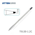 Other T9130 Series Models: T9130-K, SK, 2.0SK, SI,
T9130-1,0I, 0,5I, 0,1SI, 0,2SI, 0,3SI, 0,1IS, 0,3IS, 0,5IS,
T9130-1,2C, 2,4C, 4,6C, 1,6D, 2,4D, 3,2D, 4,6D.
Compatible with ST-9150/ST-1509 (130W) station and Y9130 soldering irons.