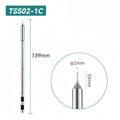 Shape: Bevel Tip, 1MM/45DEG X 10MM.
Total length: 139mm
Outer diameter: 5.0mm
Compatible for: QUICK TS1200/TS1200A/TS1200D Soldering Station.
Other QUICK TSS02 Tips Model: TSS02-B, TSS02-2B, TSS02-0.8C, TSS02-2C, TSS02-3C, TSS02-4C, TSS02-0.8D, TSS02-1.2D, TSS02-1.6D, TSS02-2.4D, TSS02-3.2D, TSS02-4.2D, TSS02-I, TSS02-I-02, TSS02-J-01, TSS02-K, TSS02-SK, TSS02-SK-01, TSS02B-I-02, TSS02B-J-02, TSS02B-SK-02.


If you need any other model products, please kindly contact us.