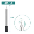 Total length: 92 mm
Head diameter: 1 mm
Compatible for: QUICK 303D Soldering Station.
Other QUICK 305 Models: 305-B, 305-2B, 305-LB, , 305-1C, 305-2C, 305-3C, 305-4C, 305-5C, 305-0.8D, 305-1.2D, 305-1.6D, 305-2.4D, 305-3.2D, 305-I, 305-K, 305-LK, 305-SK.


If you need any other model products, please kindly contact us.