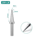 Shape: Conical Tip, R0.5 X 17MM.
Total length: 33.5mm
Inner diameter: 2.0mm
Outer diameter: 4.0mm
Compatible for: QUICK TS2200/203H/503/504/203D/376D&nbsp;Soldering Station.
Other QUICK 200 Tips Model: 200-I, 200-J, 200-B, 200-2B, 200-SK, 200-K, 200-LK, 200-1C, 200-2C, 200-3C, 200-4C, 200-5C, 200-0.8D, 200-1.2D, 200-1.6D, 200-2.4D, 200-3.2D.


If you need any other model products, please kindly contact us.