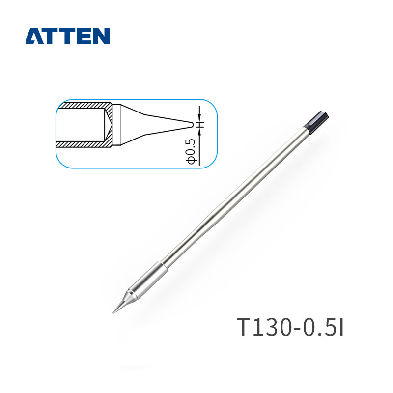 Other T130 Series Models: T130-K, SK, 2,0SK,&nbsp;
T130-SI, 0,1SI, 0.3SI, 0,2SI, 0,5I, 1,0I, 0,1IS, 0,3IS, 0,5IS,&nbsp;
T130-1,2C, 2,4C, 3,2C, 4,6C, 1,6D, 2,4D, 3,2D, 4,6D.
Compatible with GT6200 (130W), GT6150 (130W) station and GT-Y130 soldering irons.