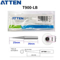Total length: 41 mm

Outer diameter shaft: 6,5 mm
Inner diameter shaft: 4.0mm
Other T900 Series Models: T900-K, SK, 1,6K, 2,0SK,
T900-B, LB, I, SI,0.2SI, SB, IS, 0.2IS, 0.5IS
T900-0,5C, 0,8C, 1C, 2C, 3C, 4C,&nbsp;
T900-0,8D, 1,2D, 1,6D, 2,4D, 3,2D,
T900 Series soldering tips compatible with AT937/937A/938D/980E/989/989D/939, AT8586, AT8502D, SA-50/ST-2090D, ST-60, ST-80, ST-965, ST-2065D, ST-8865.