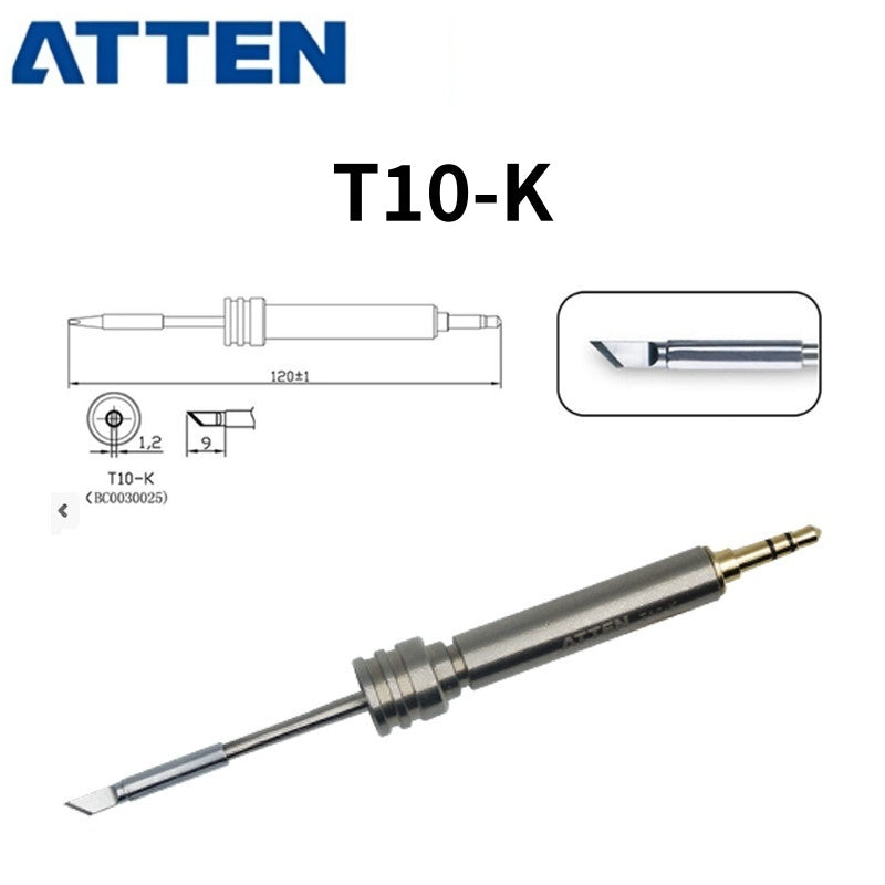 Other T10 Series Models: T10-K, 0,5I, 1,2C, 1,3D, 2,2D, 3,0D
Compatible with GT-2010 USB soldering iron.