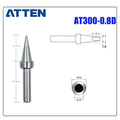Total length: 31,9 mm
Outer diameter shaft: 4 mm
Inner diameter shaft: 2 mm
Other T300 Series Models: T300-B, K,SK, &nbsp;I, IS, LI, H, RT, 1C, 2C, 3C, 4C,
T300-0,8D, 1,2D, 1,6D, 2,4D, 3,2D,4,2D
Compatible with AT306H AT306DH ST3090, 203H/203/204/204H
503/504 (90W) series Soldering Station.