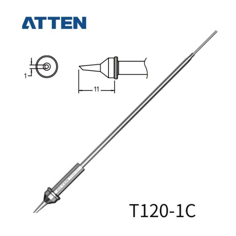 Other T120 Series Models: T120-K, SK, LK, LB, B, I, 1C, 2C, 3C, 4C, 5C, 0.8D, 1.2D, 2.4D, 3.2D, 4.2D.&nbsp;

Compatible with ATTEN ST-3120D (120W) soldering station&nbsp; SP-H120 iron handle.

If you need any other model products, please kindly contact us.