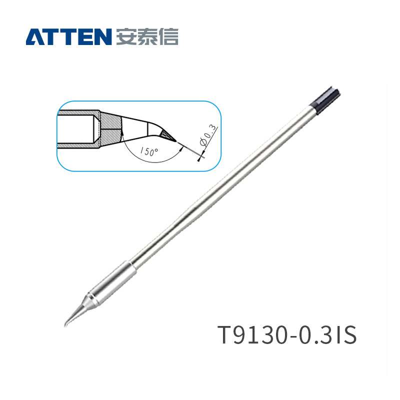 Other T9130 Series Models: T9130-K, SK, 2.0SK, SI,
T9130-1,0I, 0,5I, 0,1SI, 0,2SI, 0,3SI, 0,1IS, 0,3IS, 0,5IS,
T9130-1,2C, 2,4C, 4,6C, 1,6D, 2,4D, 3,2D, 4,6D.
Compatible with ST-9150/ST-1509 (130W) station and Y9130 soldering irons.