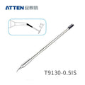 Other T9130 Series Models: T9130-K, SK, 2.0SK, SI,
T9130-1,0I, 0,5I, 0,1SI, 0,2SI, 0,3SI, 0,1IS, 0,3IS, 0,5IS,
T9130-1,2C, 2,4C, 4,6C, 1,6D, 2,4D, 3,2D, 4,6D.
Compatible with ST-9150/ST-1509 (130W) station and Y9130 soldering irons.