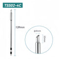 Shape: Bevel Tip, 4MM/45DEG X 10MM.
Total length: 139mm
Outer diameter: 5.0mm
Compatible for: QUICK TS1200/TS1200A/TS1200D Soldering Station.
Other QUICK TSS02 Tips Model: TSS02-B, TSS02-2B, TSS02-0.8C, TSS02-1C, TSS02-2C, TSS02-3C, TSS02-0.8D, TSS02-1.2D, TSS02-1.6D, TSS02-2.4D, TSS02-3.2D, TSS02-4.2D, TSS02-I, TSS02-I-02, TSS02-J-01, TSS02-K, TSS02-SK, TSS02-SK-01, TSS02B-I-02, TSS02B-J-02, TSS02B-SK-02.


If you need any other model products, please kindly contact us.