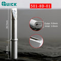 Total length: 64mm
Head diameter: 8.0mm
Inner diameter: 2.0mm
Outer diameter: 9.0mm
Compatible for: QUICK 206B, 206C, 206D Soldering Station.
Other QUICK 501 Models: 501-5C, 501-6C, 501-8C-01, 501-10C-01, 501-2.4D, 501-3.5D, 501-4.2D, 501-5D, 501-6D, 501-8D, 501-10D, 501-16D, 501-6D-01, 501-8D-02, 501-10D-01, 501-16D-01, 501-K, 501-B-01.


If you need any other model products, please kindly contact us.
