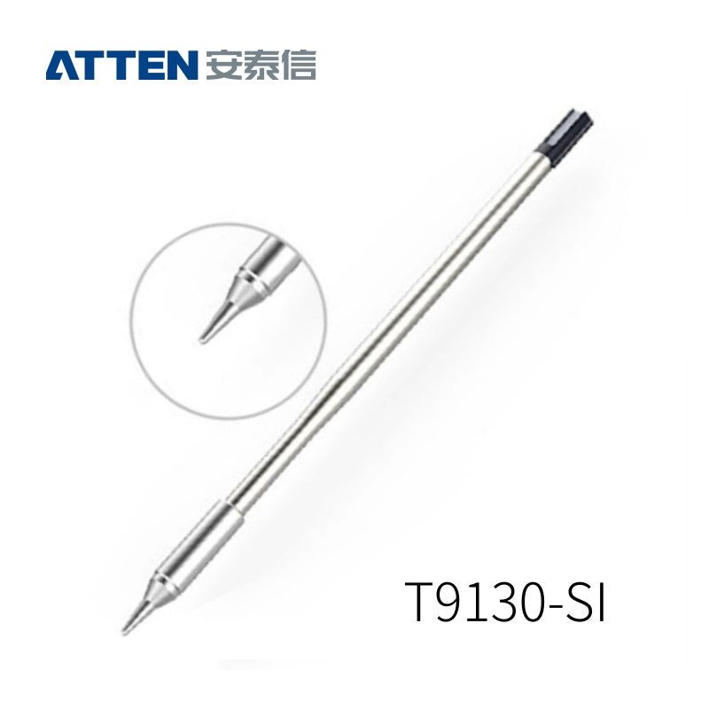 Other T9130 Series Models: T9130-K, SK, 2.0SK, SI,
T9130-1,0I, 0,5I, 0,1SI, 0,2SI, 0,3SI, 0,1IS, 0,3IS, 0,5IS,
T9130-1,2C, 2,4C, 4,6C, 1,6D, 2,4D, 3,2D, 4,6D.
Compatible with ST-9150/ST-1509 (130W) station and Y9130 soldering irons.
