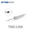 Other T950 Series Models: T950-3,5SK, 2,0SK, 1,3D, 2,2D, 3,0D, 1,2C, 0,5I, 0,1IS, 0,3IS, 0,1SI, 0,3SI.
Compatible with ST-9150/ST-1509 (50W) station and Y950 soldering irons.