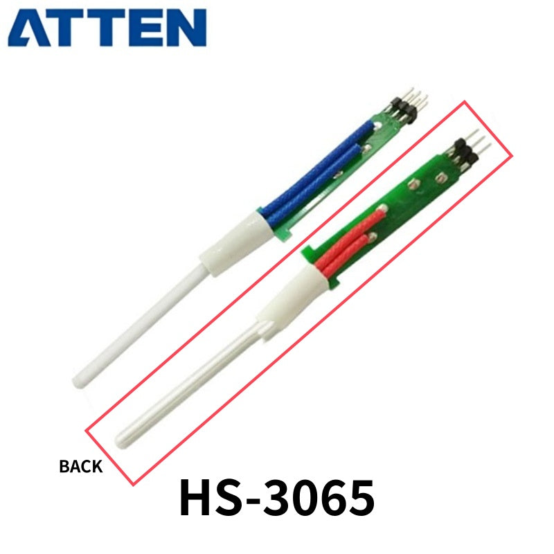 Model: HS-3065 – ATTEN Ceramic Heating Element (65W)
The HS-3065 is a high-performance heating element developed for ATTEN soldering systems, featuring a durable ceramic structure that delivers efficient heat conduction and stable temperature control. With its 65W power rating, the HS-3065 ensures rapid heating, quick thermal recovery, and consistent output, making it ideal for precision soldering and continuous operation in professional environments.

Engineered for wide compatibility across ATTEN equipmen