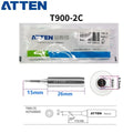 Total length: 41 mm

Outer diameter shaft: 6,5 mm
Inner diameter shaft: 4.0mm
Other T900 Series Models: T900-K, SK, 1,6K, 2,0SK,
T900-B, LB, I, SI,0.2SI, SB, IS, 0.2IS, 0.5IS
T900-0,5C, 0,8C, 1C, 2C, 3C, 4C,&nbsp;
T900-0,8D, 1,2D, 1,6D, 2,4D, 3,2D,
T900 Series soldering tips compatible with AT937/937A/938D/980E/989/989D/939, AT8586, AT8502D, SA-50/ST-2090D, ST-60, ST-80, ST-965, ST-2065D, ST-8865.