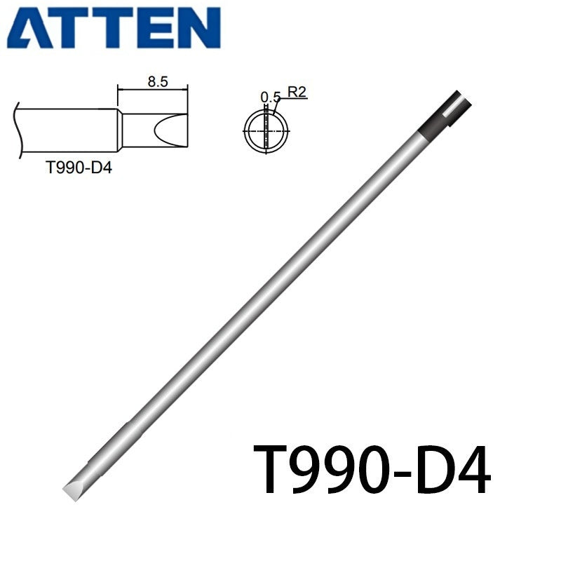 Other T990 Series Models: T990-B, K,KU, I, B2, BL,&nbsp;
T990-BC1, BC2, BC3, C1, C4, B3, B4,
T990-D08, D16, D24, D4, D52,
Compatible with ST-990/ST-909, ST-8602D/ST-8902D soldering station iron.
Lead-free intergrated heater.