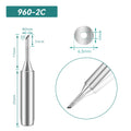 Shape: Bevel Tip, 2MM/45DEG X 17MM.
Total length: 42mm
Inner diameter: 4.0mm
Outer diameter: 6.5mm
Compatible for: QUICK TS1100/236/936/936A/936C/967/969/969A/375A+/375B+/3104/707/708/709&nbsp;Soldering Station.
Other QUICK 960 Tips Model: 960-B, 960-2B, 960-0.8C, 960-1C, 960-3C, 960-4C, 960-0.8D, 960-1.2D, 960-1.6D, 960-2.4D, 960-3.2D, 960-I, 960-J, 960-LB, 960-LI, 960-K, 960-SK.


If you need any other model products, please kindly contact us.