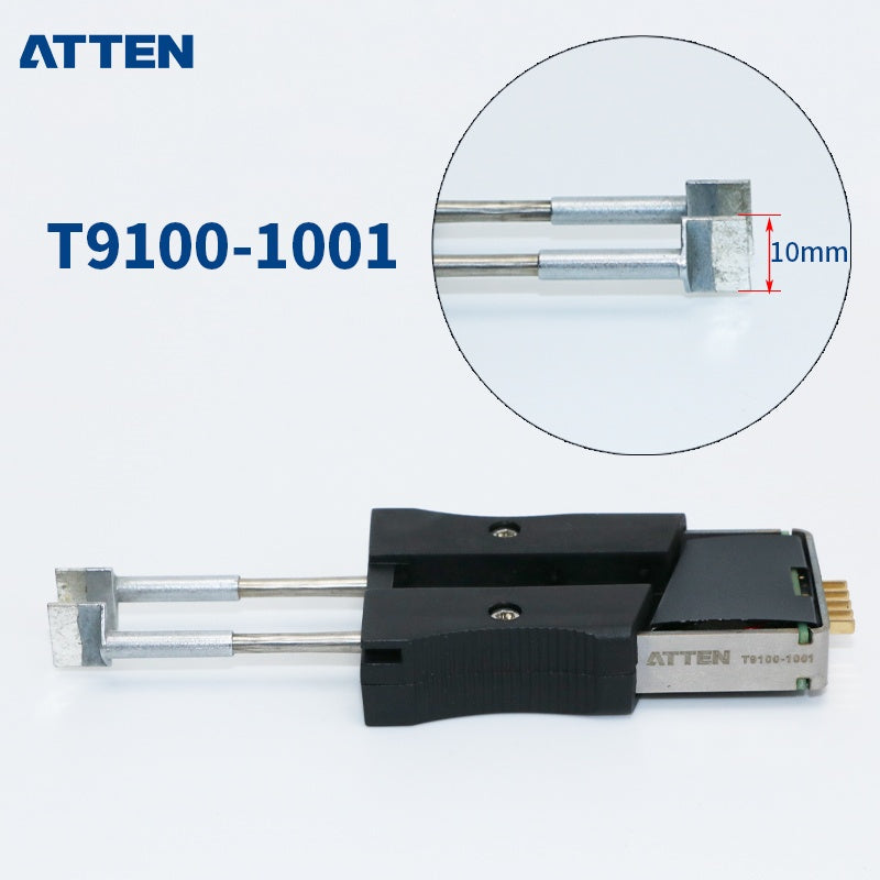 The ATTEN GT-T9100 tweezer tip delivers precision soldering for delicate electronic work. Engineered for the ST-1509 station, this tip excels at micro-component placement and fine-pitch assembly tasks.
The specialized tweezer design provides superior control and accessibility in confined spaces, making it ideal for SMD rework, jewelry repair, and intricate circuit board modifications.