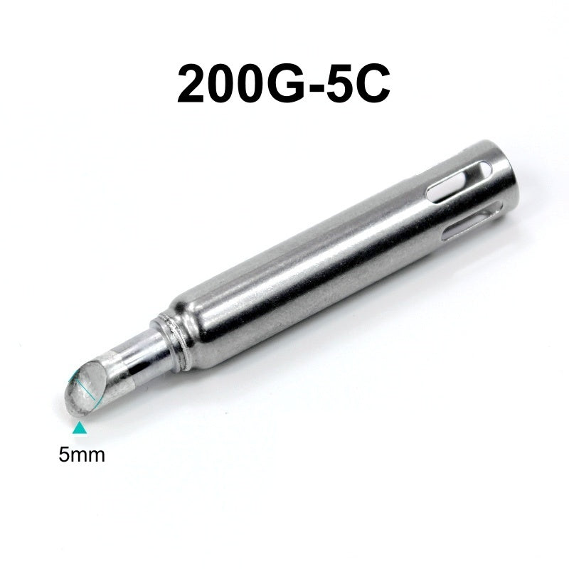 Total length: 61 mm
Inner diameter: 8 mm
Outer diameter: 8.7mm
Compatible for: QUICK 3202-901C soldering station iron (90W), QUICK 713-901B hot air gun/tin suction gun soldering station iron (90W).
Other 200G series soldering head models: 200G-I, 200G-B, 200G-J, 200G-SK, 200G-K, 200G-1C, 200G-2C, 200G-3C, 200G-4C, 200G-5C, 200G-1.2D, 200G-1.6D, 200G-2.4D, 200G-3.2D, 200G-4.2D.


If you need any other model products, please kindly contact us.