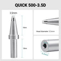 Total length: 40.2mm
Head diameter: 3.5mm
Inner diameter: 2.0mm
Outer diameter: 6.0mm
Compatible for: QUICK 205, 205H＋, 2300, 3205, 376D-150 Soldering Station.
Other QUICK 500 Models: 500-B-01, 500-2B, 500-4DK, 500-5D, 500-6D, 500-8D, 500-2C, 500-3C, 500-4C, 500-5C, 500-6C, 500-8C, 500-B, 500-K, 500-SK, 500-2.5D, 500-4.2D.
If you need any other model products, please kindly contact us.