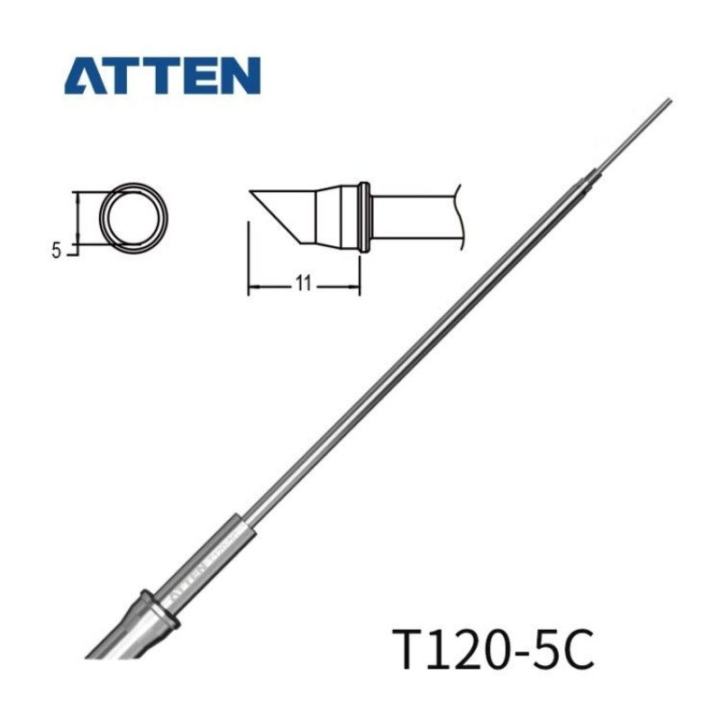 Other T120 Series Models: T120-K, SK, LK, LB, B, I, 1C, 2C, 3C, 4C, 5C, 0.8D, 1.2D, 2.4D, 3.2D, 4.2D.&nbsp;

Compatible with ATTEN ST-3120D (120W) soldering station&nbsp; SP-H120 iron handle.

If you need any other model products, please kindly contact us.