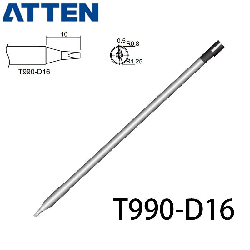 Other T990 Series Models: T990-B, K,KU, I, B2, BL,&nbsp;
T990-BC1, BC2, BC3, C1, C4, B3, B4,
T990-D08, D16, D24, D4, D52,
Compatible with ST-990/ST-909, ST-8602D/ST-8902D soldering station iron.
Lead-free intergrated heater.