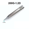 Total length: 61 mm
Inner diameter: 8 mm
Outer diameter: 8.7mm
Compatible for: QUICK 3202-901C soldering station iron (90W), QUICK 713-901B hot air gun/tin suction gun soldering station iron (90W).
Other 200G series soldering head models: 200G-I, 200G-B, 200G-J, 200G-SK, 200G-K, 200G-1C, 200G-2C, 200G-3C, 200G-4C, 200G-5C, 200G-1.2D, 200G-1.6D, 200G-2.4D, 200G-3.2D, 200G-4.2D.


If you need any other model products, please kindly contact us.