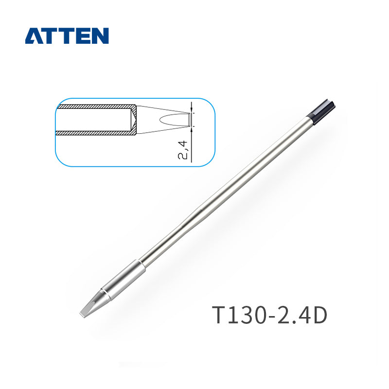 Other T130 Series Models: T130-K, SK, 2,0SK,&nbsp;
T130-SI, 0,1SI, 0.3SI, 0,2SI, 0,5I, 1,0I, 0,1IS, 0,3IS, 0,5IS,&nbsp;
T130-1,2C, 2,4C, 3,2C, 4,6C, 1,6D, 2,4D, 3,2D, 4,6D.

Compatible with GT6200 (130W), GT6150 (130W) station and GT-Y130 soldering irons.