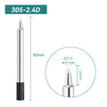Total length: 92 mm
Head diameter: 2.4 mm
Compatible for: QUICK 303D Soldering Station.
Other QUICK 305 Models: 305-B, 305-2B, 305-LB, , 305-1C, 305-2C, 305-3C, 305-4C, 305-5C, 305-0.8D, 305-1.2D, 305-1.6D, 305-2.4D, 305-3.2D, 305-I, 305-K, 305-LK, 305-SK.


If you need any other model products, please kindly contact us.