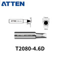 Total length: 46 mm
Outer diameter shaft: 7,5 mm
Inner diameter shaft: 4 mm
Other T2080 Series Models: T2080-B, K,SK, I, 3C, 5C, 6,4C,&nbsp;
T2080-0,8D, 1,2D, 1,6D, 2,4D, 3,2D, 4,6D, 6,5D
Compatible with ST-2080, ST-2080D (80W) Soldering Station.