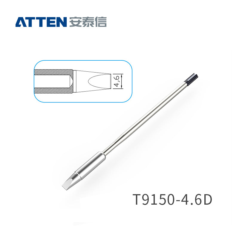Other T9150 Series Models: T9150-K, B, 3C, 5C, 6,5C, 3,2D, 4,6D, 6,5D
Compatible with ST-9150 (150W) /ST-1509 (150W) station and Y9150 soldering irons.