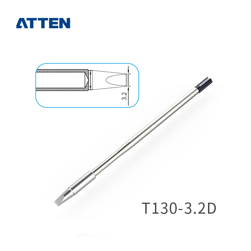 Other T130 Series Models: T130-K, SK, 2,0SK,&nbsp;
T130-SI, 0,1SI, 0.3SI, 0,2SI, 0,5I, 1,0I, 0,1IS, 0,3IS, 0,5IS,&nbsp;
T130-1,2C, 2,4C, 3,2C, 4,6C, 1,6D, 2,4D, 3,2D, 4,6D.

Compatible with GT6200 (130W), GT6150 (130W) station and GT-Y130 soldering irons.