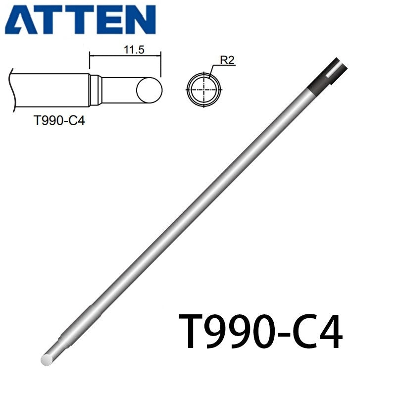 Other T990 Series Models: T990-B, K,KU, I, B2, BL,&nbsp;
T990-BC1, BC2, BC3, C1, C4, B3, B4,
T990-D08, D16, D24, D4, D52,
Compatible with ST-990/ST-909, ST-8602D/ST-8902D soldering station iron.
Lead-free intergrated heater.
