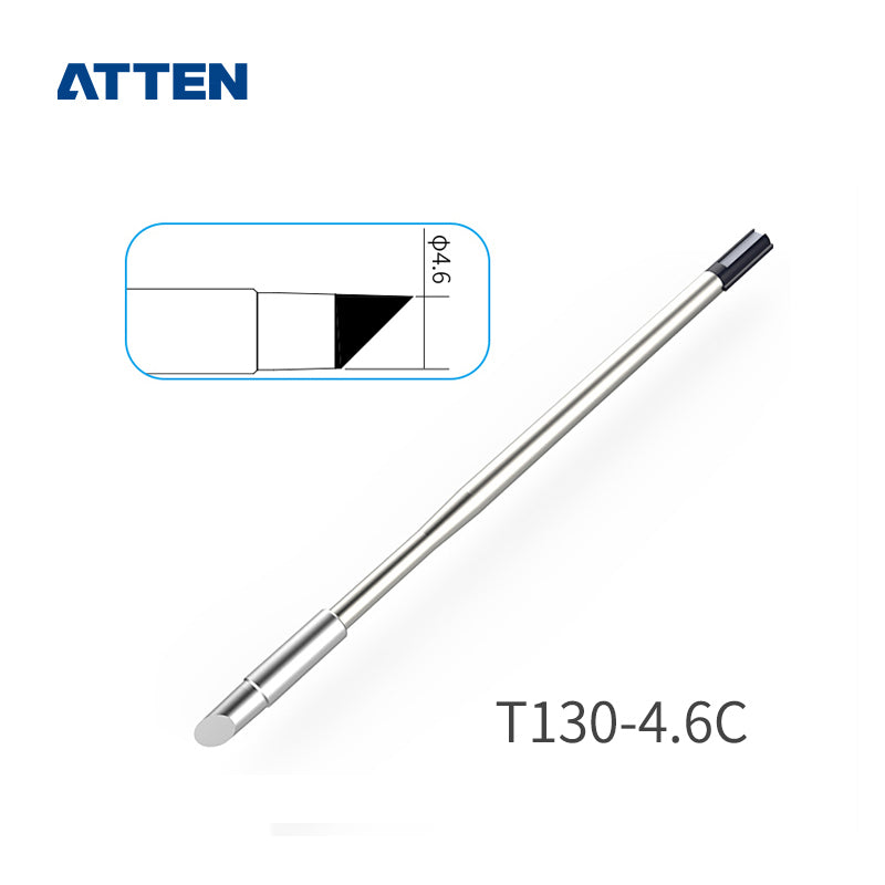 Other T130 Series Models: T130-K, SK, 2,0SK,&nbsp;
T130-SI, 0,1SI, 0.3SI, 0,2SI, 0,5I, 1,0I, 0,1IS, 0,3IS, 0,5IS,&nbsp;
T130-1,2C, 2,4C, 3,2C, 4,6C, 1,6D, 2,4D, 3,2D, 4,6D.
Compatible with GT6200 (130W), GT6150 (130W) station and GT-Y130 soldering irons.