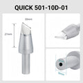 Total length: 53mm
Head diameter: 10.0mm
Inner diameter: 2.0mm
Outer diameter: 9.0mm
Compatible for: QUICK 206B, 206C, 206D Soldering Station.
Other QUICK 501 Models: 501-5C, 501-6C, 501-8C-01, 501-10C-01, 501-2.4D, 501-3.5D, 501-4.2D, 501-5D, 501-6D, 501-8D, 501-10D, 501-16D, 501-6D-01, 501-8D-02, 501-16D-01, 501-K, 501-B-01, 501-8D-01.


If you need any other model products, please kindly contact us.