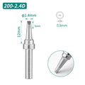 Shape: Chisel Tip, 2.4 X 12MM.
Total length: 31.5mm
Inner diameter: 2.0mm
Outer diameter: 4.0mm
Compatible for: QUICK TS2200/203H/503/504/203D/376D&nbsp;Soldering Station.
Other QUICK 200 Tips Model: 200-I, 200-J, 200-B, 200-2B, 200-LB, 200-SK, 200-K, 200-LK, 200-1C, 200-2C, 200-3C, 200-4C, 200-5C, 200-0.8D, 200-1.2D, 200-1.6D, 200-3.2D.


If you need any other model products, please kindly contact us.